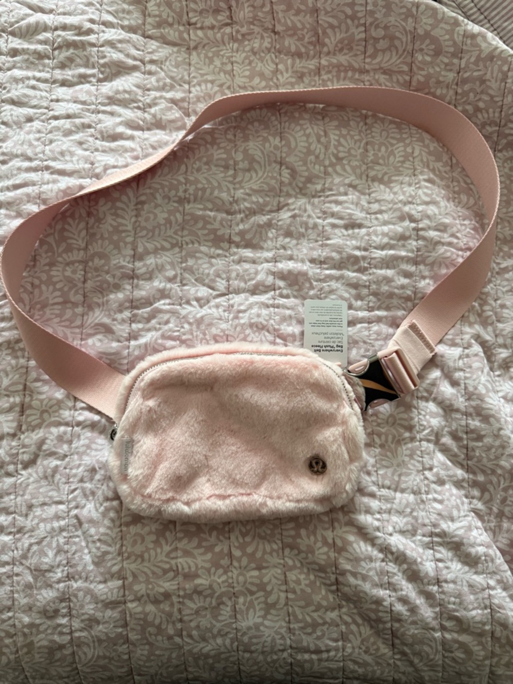 lululemon Plush Fleece Belt Bag in Light Pink